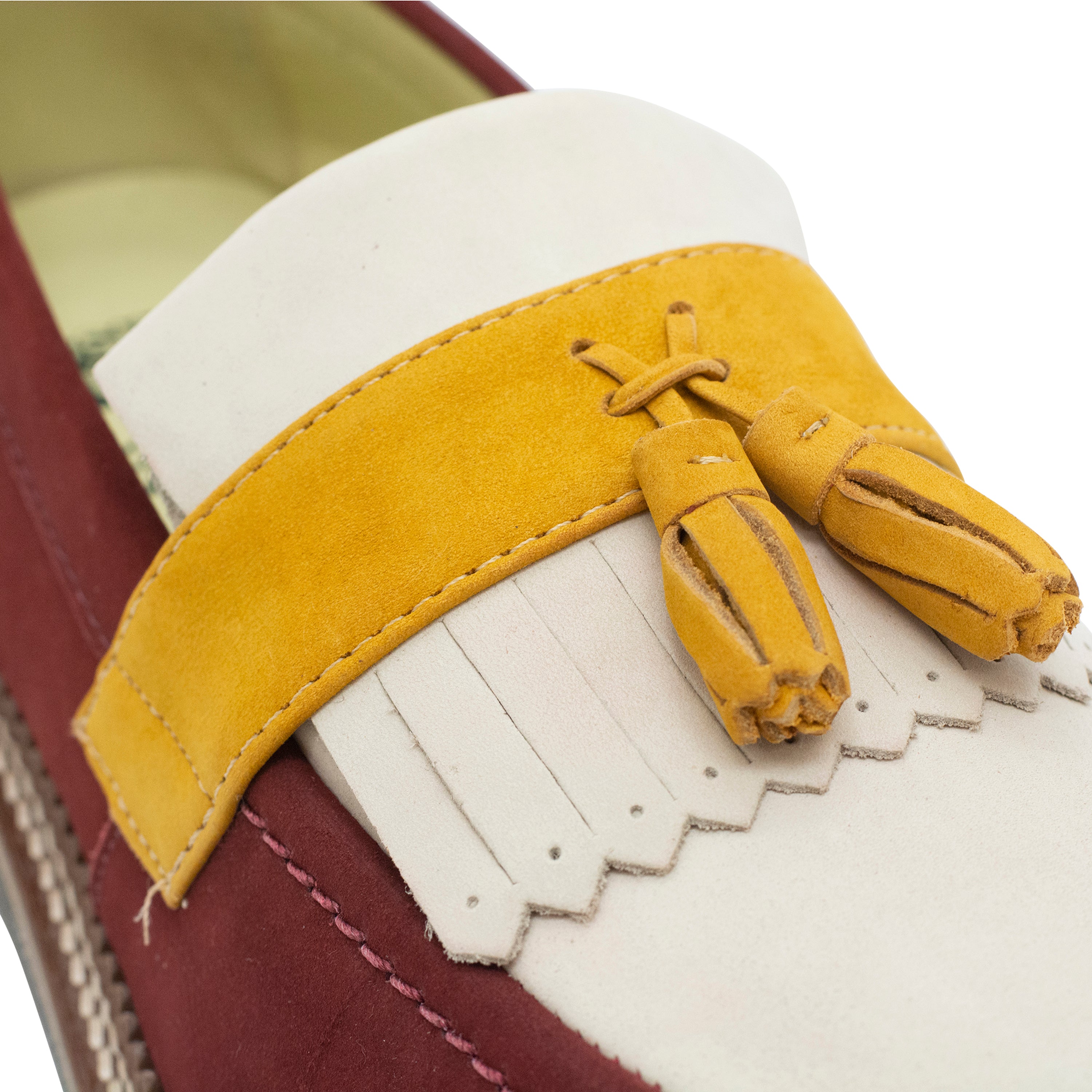 Moonwalk Loafer™️ [Maroon/Yellow]