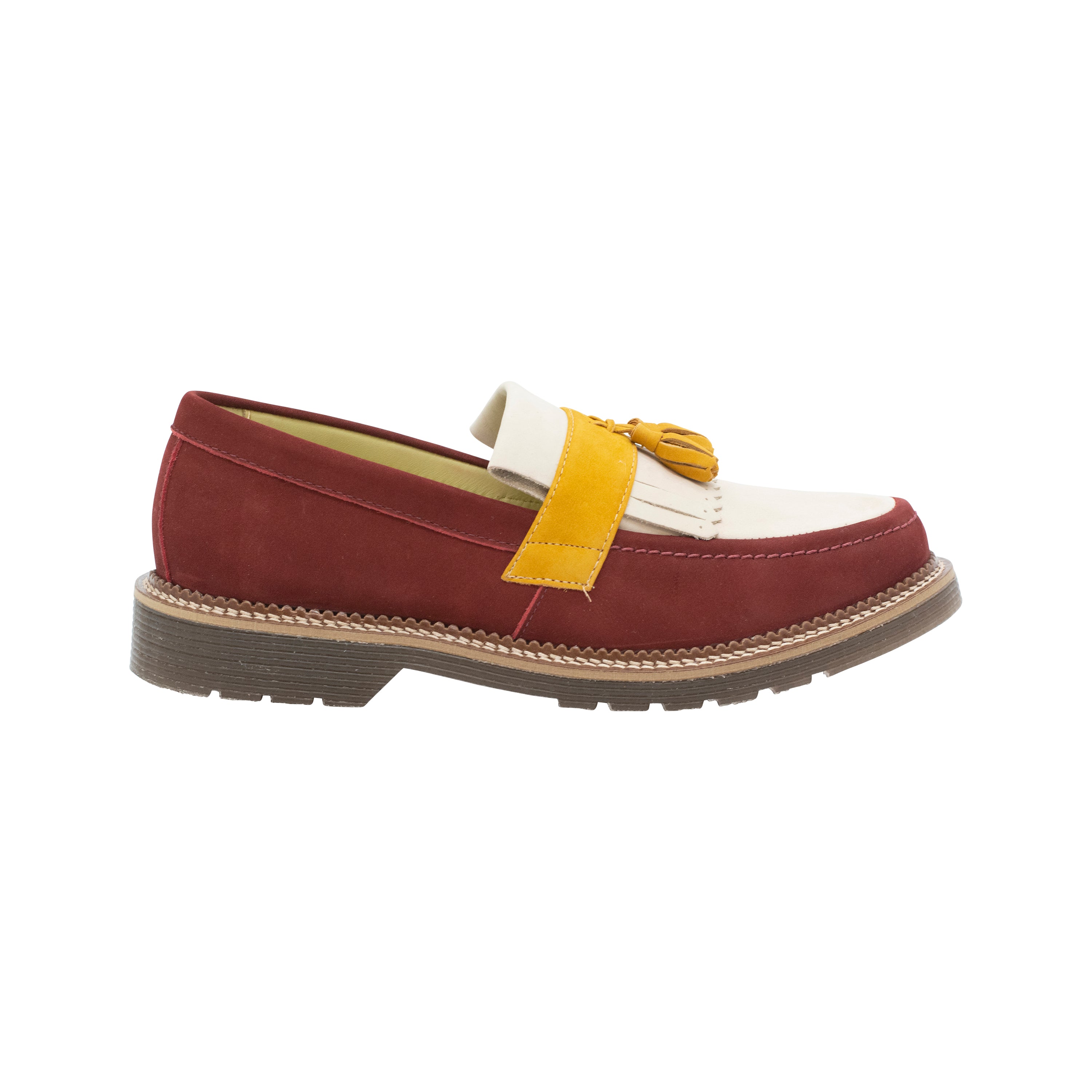 Moonwalk Loafer™️ [Maroon/Yellow]